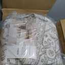 Washable Rug 8x10 Area Rugs for Living Room - Stain Resistant Non-Slip Backing Rugs for Bedroom - Vintage Large Area Rug (Peach/Gray, 8'x10')