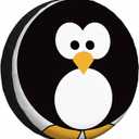 Cartoon Penguin Spare Tire Cover Simple and Cool Penguin Pattern Print Weatherproof Universal Wheel Protectors Camper Tire Covers for Trailer Rv Travel(17 inch)