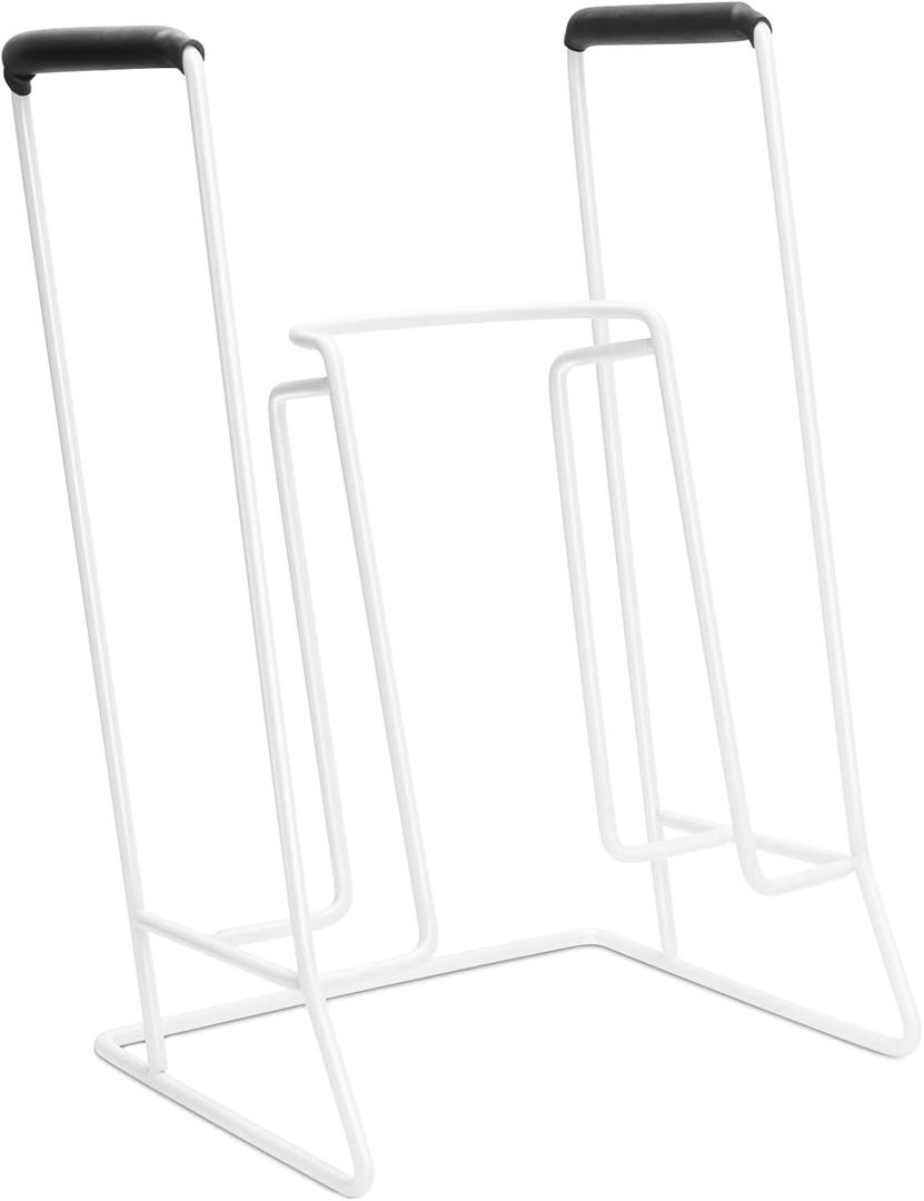 Zipcase Large Size Stocking Donner, Sock Aid Tool to Put on Compression Socks for Large Calves from 18" to 20" in Circumference (Compatible for JOBST,SB SOX,CHARMKING,FITRELL,Bluemaple,COOLOVER) White