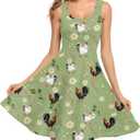 Renewold Womens Sleeveless Tank Dress with Pockets, Casual Scoop Neck A-Line Sundress for Summer, Travel and Vacation, XL