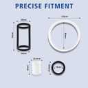 Soft Serve Ice Cream Machine Parts, 15-Piece Replacement Kit with Gaskets & O-Rings for Vevor & YIKAFU Ice Cream Maker Accessories