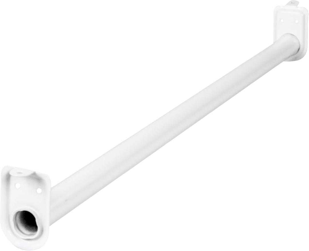 2 x Design House Closet Rod, 30-48", White
