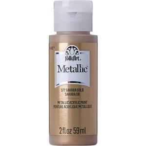 FolkArt Metallic Acrylic Paint in Assorted Colors (2 oz), 577, Sashara Gold