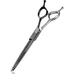 Purple Dragon 7-Inch Chunkers Dog Grooming Scissors - Professional Pet Hair Trimming Shears for Dogs & Cats, Sharp 440C Japanese Steel, Ergonomic Design for Comfort and Precision