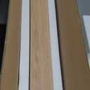 3 1/2 x 48 Inch Square Newel Post Red Oak Solid Wood Box Newel Wood Porch Columns Staircase Post, Plain Style for Remodeling Stair Railing Banister Indoor Interior