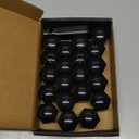 for Range Rover and Range Rover Sport - 2023 and Newer - Lug Nut Covers - 20 Glossy Black Wheel Nut Caps