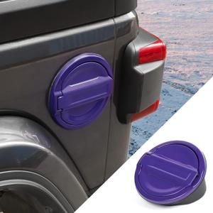 JWWY for JL Wrangler Fuel Tank Cover Gas Cap Petrol Tank Fuel Filler Cover Trim Fit for 2018-2025+ Jeep Wrangler Exterior Accessories JL 2/4 Door Aluminum Alloy Purple JWWY for JL Wrangler Fuel Tank Cover Gas Cap Petrol Tank Fuel Filler Cover Trim Fit for 2018-2025+ Jeep Wrangler Exterior Accessories JL 2/4 Door Aluminum Alloy Purple