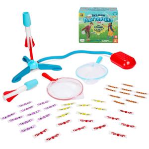 Chuckle & Roar - Sky-High Flutterflies - Outdoor - Competitive Launcher Butterfly Catching Game - Nets Included - Great for Active Kids - Ages 4 and Up
