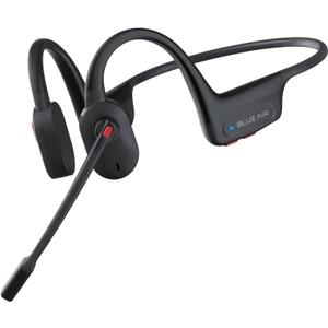 Open Ear Headphones with Mic, Bluetooth Headset with Noise Cancelling Microphone, 12H Playtime, Mute Mic, Dual Connect Wireless Headset with Mic for Work Office Meeting Running Cycling Drive