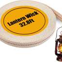 32.8 Feet Oil Lamp Wicks, Each Roll is 1/2-inch Wide Wicks for Oil Lamps, Cotton Oil Lamp Wick Can Be Used As Fuel for Kerosene Lamps, Lanterns and Oil Lamps