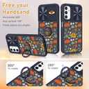 for Samsung Galaxy A14 5G Case, Cute Stylish Designer Galaxy A14 5G Phone Cases with Slide Camera Cover + Ring Holder,Mushroom Eyes Slim Protective Shockproof Hard Clear Cases for A14 5G