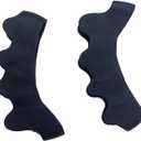 Toe Straightener, Toe Separators for Overlapping Toes, Gel Silicone Straightener Corrector, Spreader Spacers Hallux Valgus and Crooked Toes (1 pairs)