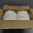 MUCHII 600 Count 6 Inch Paper Plates, White Uncoated Disposable Dessert Plates for Snacks, Cake, Candy