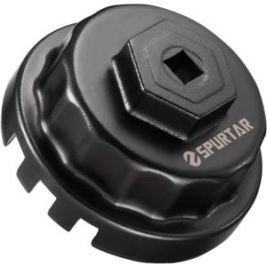 Spurtar Oil Filter Wrench for Toyota Cap Style Oil Filter Removal Tool 64mm for Lexus, Camry, 4 Runner, RAV4, Tundra, Tacoma, Highlander, Sienna, Sequoia, Avaion, Venza 2.5-5.7L Engine