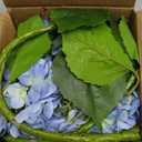 3 Pcs Real Touch Hydrangea Artificial Flowers 22.5" Lifelike Latex Blue Hydrangeas Fake Hydrangeas for Home Decor Party Wedding Bouquets Table Centerpieces Floral Arrangements Indoor Outdoor Decor
