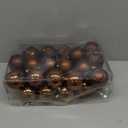 30ct Christmas Ball Ornaments, 3.15" Shatterproof Halloween Tree Decorations, Perfect Hanging Ball for Indoor/Outdoor Holiday Party Decor (Brown)