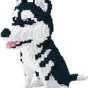 Dog Husky Micro Building Blocks Set (2524 Pieces) Gift for Adults and Kids Ages 14 Years and Up