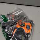 PHOEPET No Pull Dog Harnesses for Small Dogs Reflective Adjustable Front Clip Vest with Handle 2 Metal Rings 3 Buckles [Easy to Put on & Take Off] (S, Orange)