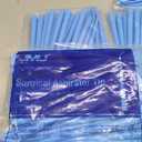 JMU 100 Pcs Dental Surgical Aspirator Tips 1/16" Blue, Pack of 25, 4 Packs
