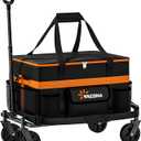 2-in-1 Rolling Cooler with Wheels, 100 Cans Large Insulated Rolling Cooler, Detachable Design, Insulated 100% Leakproof Wheeled Cooler Bag for Beach Camping Picnic Travel