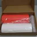 Moukeren 40'' x 100' Circus Tablecloth Roll Plastic Tablecloth Disposable DIY Carnival Tent Party Supplies for Big Top Tent Backdrop Curtains Ceiling Wall Drapes(White, Red,2 Roll)