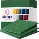 Acoustic Panels 12-Pack Soundproof Wall Panels 12"X12"X0.4" Sound Panels High Density Sound Dampening Panels - [Dark Green Square]