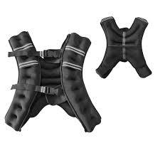 Weighted Vest, 12Lb/16Lb/20Lb/25Lb/30Lb Weight Vest with Reflective Stripe and Pocket for Home Gym,Workout, Strength Training 20LB