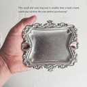 Vintage Small Sliver Ring Dish, Birthday & Wedding Gifts for WomenWedding Ring Tray -Sliver (1 Pack)
