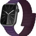 Magnetic Silicone Watch Band Compatible with Apple Watch 44mm 45mm 49mm 46mm 42mm 41mm 40mm 38mm bands Women Men, Soft Sport Strap for iWatch Series11 10 9 8 7 6 5 4,ULTRA3 2,SE3 2 1
