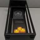 Modern Farmhouse Lanterns Decorative Indoor & Outdoor, 17" 13" Set of 2 Black Vintage Lantern with Flameless Candles, Metal Christmas Lantern Decor for Room, Porch, Mantle, Patio, Home Decor