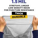 (200 Pack) 13 Gallon Trash Bags, 12-16 Gallon White Kitchen Bags, 1.5 Mil, Heavy Duty, Fits Round and Square 12-16 gal Trash Cans, 24" x 31" Garbage Trash Can Liners
