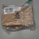 Dusty Blue and Champagne Gold Christmas Ribbon Wired 2.5" Blue Gold Christmas Tree Ribbon for Decorations, Blue and Gold Wired Satin Ribbon for Gift Wrapping, Crafts (6 Rolls 36 Yards)