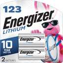 Energizer 123 Lithium Batteries (2 Pack), 3V Photo Batteries