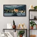 upsimples 12x24 Picture Frame, Display Pictures 10x20 with Mat or 12 x 24 Without, Wall Hanging Poster Frames, Black, 1 Pack