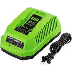 40V Charger Replacement for Greenworks 40V Battery Charger 29482 Compatible with Batteries 29462 29472