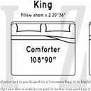 Bonlino Queen Comforter Set White Bedding - Ruched Comforter Queen Size Bed Set Boho Shabby Chic Bedding for Bedroom Comforter Fluffy 3 Piece Ruffle Comforter Set with Pillow White Soft