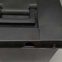 Pendaflex Portable File Box with File Rails, Simple Document Storage, File Bin for Home and Office, Hinged Lid with Double Latch Closure, Black, 3 Black Letter Size Hanging Folders Included (41742AMZ)