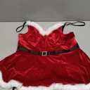 Avidlove Christmas Lingerie for Women Sexy Santa Babydoll V Neck Velvet Lingerie with Cute Corset (XX-Large)