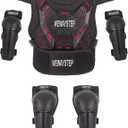 Kids' Dirt Bike Armor - Motocross Protective Gear with Chest Protector, Knee & Elbow Pads for Cycling & Off-Road Riding (Black)