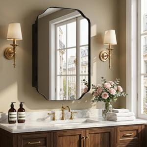 20"x26" Bathroom Medicine Cabinet Wall-Mounted Mirror with Storage