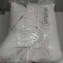 EDOW Throw Pillow Insert, LightweightSoft Polyester Down Alternative Decorative Pillow, Sham Stuffer, Machine Washable. (White, 18x18)