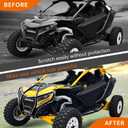 Front Combined Bumper Compatible with 2024 2025 Can-Am Maverick R X RS Accessories Heavy Duty Brush Guard Protector Front Coverage Bumper for Can Am Maverick R 2024+ Replacement for 715010071