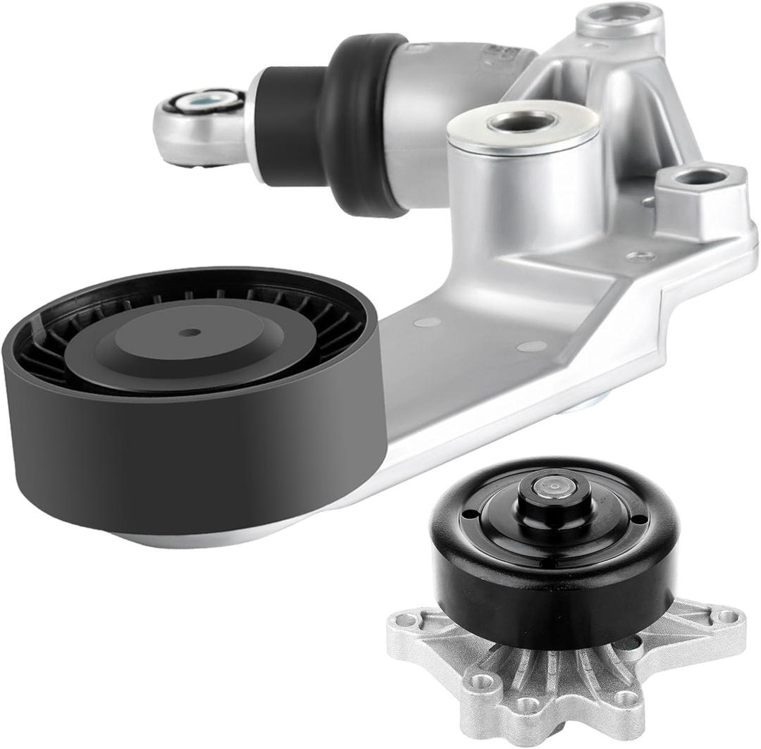 SCITOO 419-123 166200W093 Belt Tensioner Water Pump Kit 1998-2002 for Chevrolet Prizm 2003-2008 for Pontiac Vibe 2000-2005 for Toyota Celica 1998-2008 for Toyota Corolla 2003-2008 for Toyota Matrix