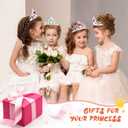 30 Pcs Princess Crown Set Tiaras for Girls Plastic Tiaras Bulk Dress up Costume Party Favors Accessories Kid Birthday (Silver)