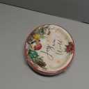 50 Pcs Christmas Oval Paper Plates 11'' Disposable Joy to the World Paper Plates Xmas Balls Tableware Large Christmas Snowflake Decorations for Winter Picnic Tea Party Supplies