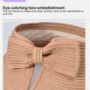 2 x Yountoon Sun Straw Visor Hats for Women Wide Brim Roll-Up Packable UPF 50+ (One Size, White)