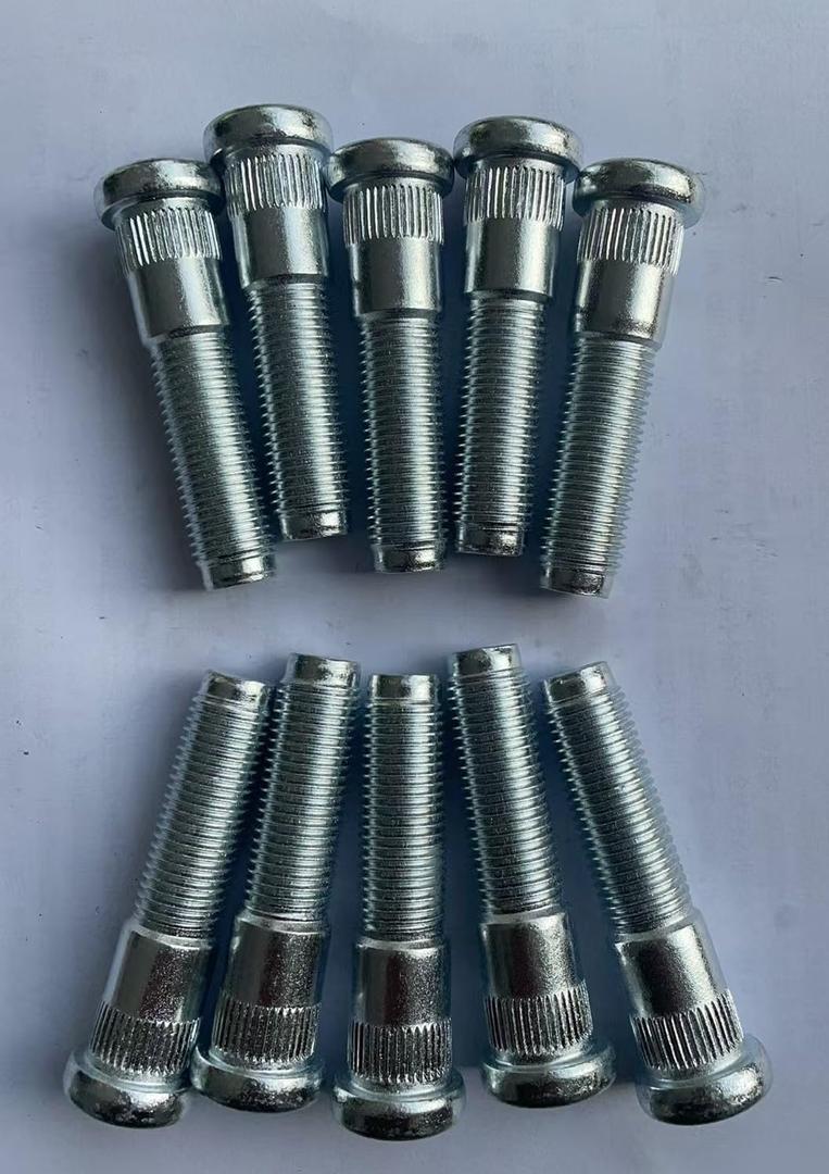 10PCS M14-1.50 Serrated Wheel Stud Bolts 610-615 - 0.62' Knurl, 2.35' Length Compatible with Select Dodge Durango, Ram 1500, Jeep Grand Cherokee Models