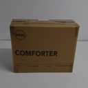 Joysoul Goose Feathers Fiber Comforter - Lightweight Ultra Soft Fabric Cover Breathable White Down Feather Fill, Light Green California King Size Duvet Insert (108" X 94")