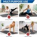 Stepwaver Extra Large Yoga Mat 6'x4'(1/3" & 1/4" Thick), Non-Slip, Ultra Durable, Wide Workout Mat, Wide Exercise Mats for Home Workouts, Yoga, Pilates, Stretching (Barefoot Exercise)