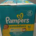 Pampers Swaddlers Diapers, Size 0 (up to 10 lbs), 140 Count, Absorbent, Keeps Baby Dry and Comfortable, Skin Safe Disposable Baby Diaper (Newborn)